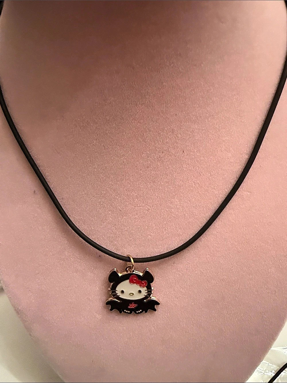 Hello Kitty Halloween bat pendant necklace Bat Pendant Necklace
